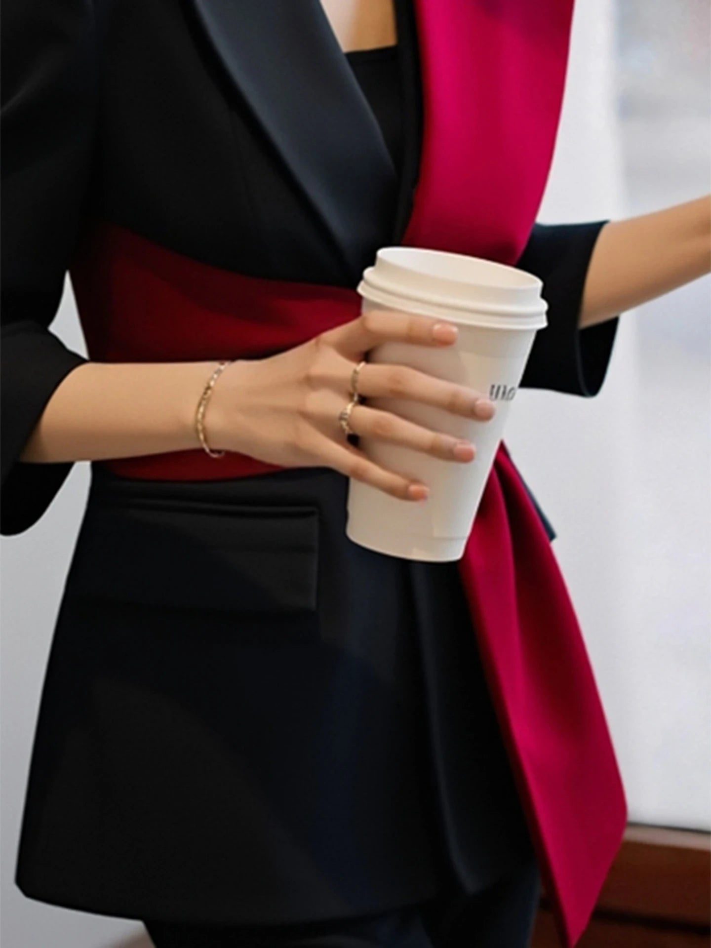 Ele Early Spring Women's Suit Jaet Fragile Sle Profional Two-Piece Set for Important Ocns Lightweight Luxury ...