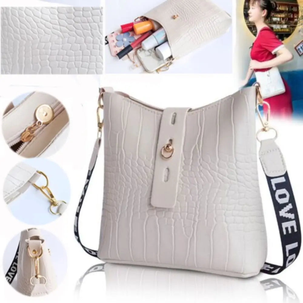 Ladies Cross Body Messenger Bag Women Shoulder Over Bags Faux Leather Handbags