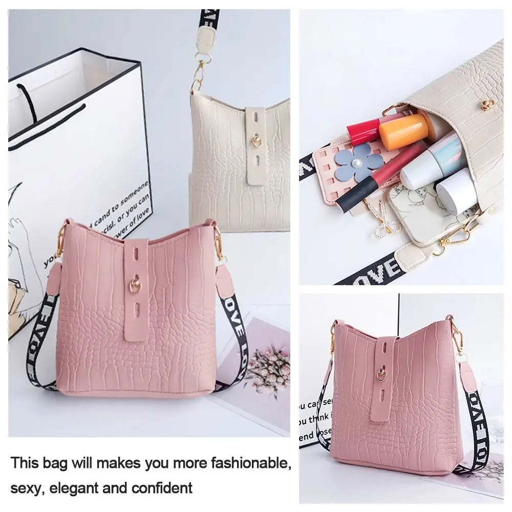 Ladies Cross Body Messenger Bag Women Shoulder Over Bags Faux Leather Handbags